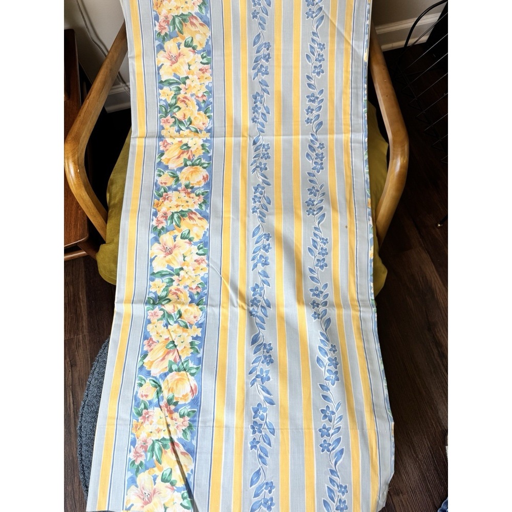 Vintage Set 4 Croscill Fiesta Floral Lined Curtain Panels Drapery French Country